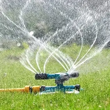 Zavlažovač Zahradní rotační zavlažovač 360° tříramenný