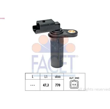 Čidlo automobilu Snímač, poloha vačkového hřídele FACET 9.0538