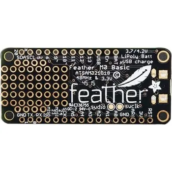Vývojová deska Vývojová deska, ATSAMD21G18, ARM, MCU, MCU, Cortex-M0, Feather M0 Basic Proto, Vývojová deska
