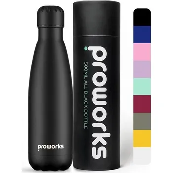 Outdoor vaření Láhev na vodu Proworks z nerezové oceli | 24 hodin studená a 12 hodin horká - vakuová láhev na vodu