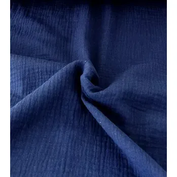 Mušelín tmavě modrý metráž | RTex