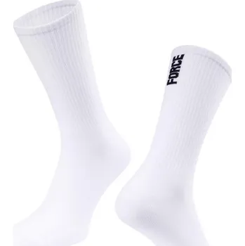 Pánské ponožky FORCE Dlouhé ponožky FORCE LONGER SLIM, bílé - S - M (36 - 41)