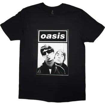 Pánské tričko Oasis Tričko Noel & Liam Boxed Photo Unisex Black L