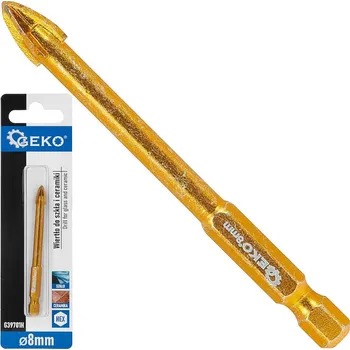 Příslušenství k vrtačce Geko Vrták do skla a keramiky HEX 8 mm (500)