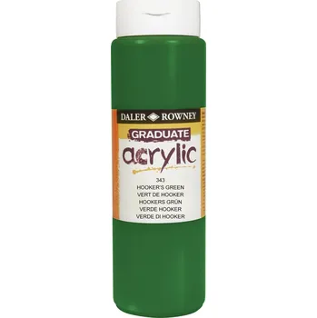 Výtvarná barva Daler Rowney Graduate Akrylová barva Hooker's Green 500 ml 1 ks