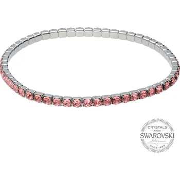Náramek Třpytivý náramek s krystaly Rose Peach 1459573 Levien
