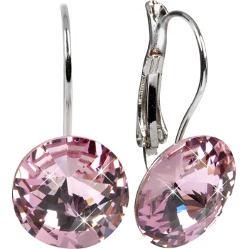 Náušnice Elegantní náušnice Rivoli Light Amethyst Levien