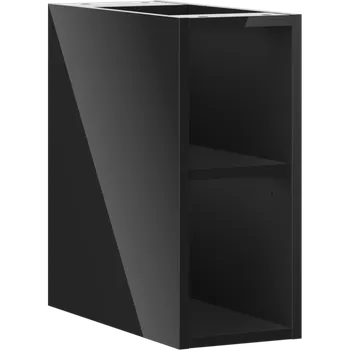 Koupelnový nábytek Mexen Box-A otevřená skříňka s policí 20 cm, černý lesk - 91AX2-0200-470-0-70 Koupelnové skříňky