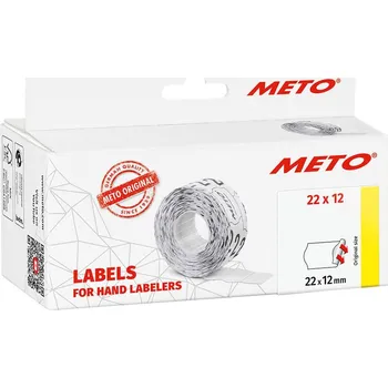 Kotouček do pokladny a tiskárny štítků METO cenovky 9506154 přemístitelné Šířka etikety: 22 mm Výška štítku: 12 mm bílá 1 ks