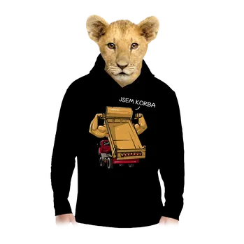 Chlapecká mikina Bastard Korba dětská mikina klokanka Black