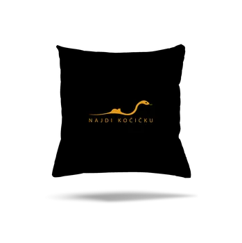 Polštář Bastard Najdi kočičku polštář Black