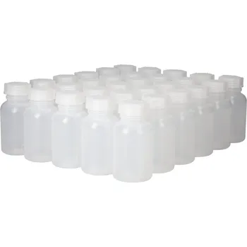Lahve se širokým hrdlem z LDPE, objem 250 ml, 30 kusů