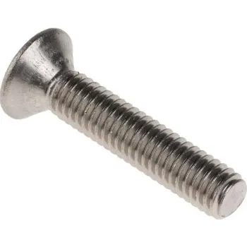 Šroub Šroub s vnitřním šestihranem, Nerezová ocel hlavice Zápustný s vnitřním šestihranem, M6, délka: 30mm, Prostý 1mm