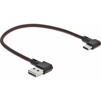 elektrický kabel Delock USB kabel USB 2.0 USB-A zástrčka, USB-C ® zástrčka 0.20 m černá pozlacené kontakty 85279