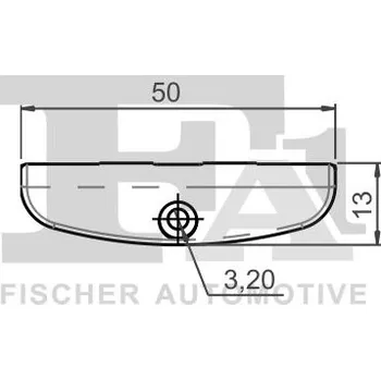 Lišta karosérie Klip, ozdobná / ochranná lišta FA1 22-40038.5