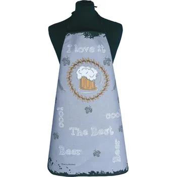 Kuchyňská zástěra Zástěra kuchyňská, Pivo, šedá