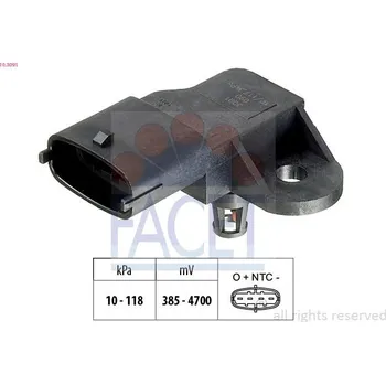 Čidlo automobilu Snímač barometrického tlaku vzduchu FACET 10.3091