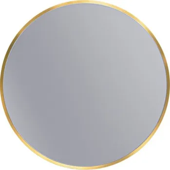 Zrcadlo Erga Round, kulaté zrcadlo 50cm, zlatý rám, ERG-V01-ROUND-5050-GD