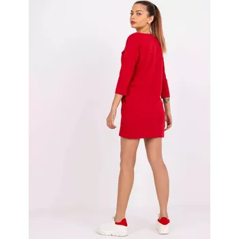 Dámské tričko Tunika TW TU 1021.22X tmavě červená 2XL