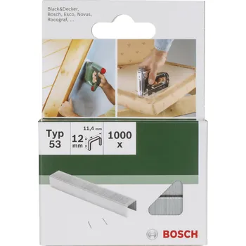 Spona do sešívačky Bosch Accessories 2609255822 svorky z jemného drátu Typ 53 1000 ks Rozměry (d x š) 12 mm x 11.4 mm