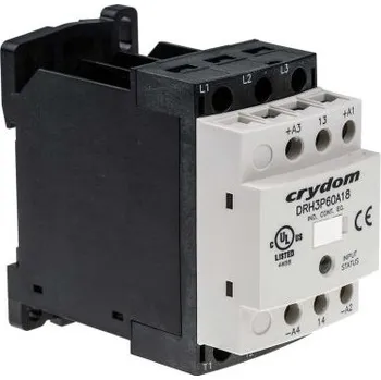 Relé Polovodičové relé 18 A rms Lišta DIN náhodné zapnutí 600 V AC DRH
