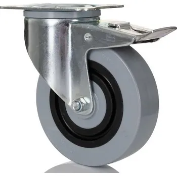 Pojezdové kolečko Kolečko Brzděné otočné 3477HUR125P62 grey 400kg Tente