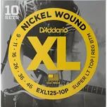 D'Addario EXL125-10P Struny pro elektrickou kytaru