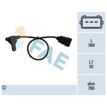 Čidlo automobilu Senzor otáček, automatická převodovka FAE 79061