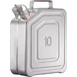 Bezpečnostní kanystr z nerezu, s víkem a větráním, objem 10 l