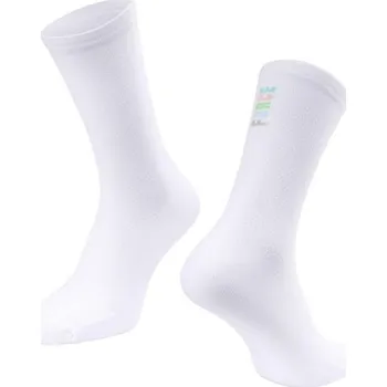 Pánské ponožky FORCE Dlouhé ponožky FORCE COLOUR, bílé - L - XL (42 - 46)