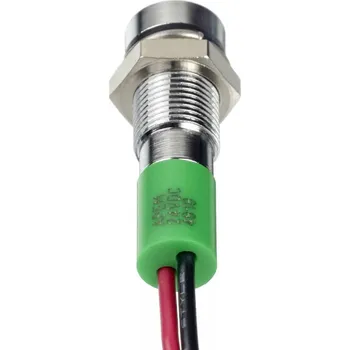 APEM Q6F3CXXG12E indikační LED zelená Frush 45 mcd