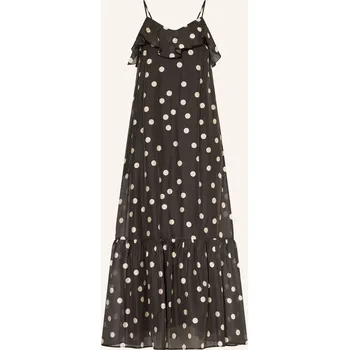 Dámské šaty Mrs & Hugs Dámské Šaty S Volány, černá / béžová, 40
