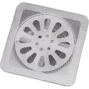 Samolepící filtrační síťka 10 x 10 cm, 10 ks – kanalizační filtr na odtok, zachycovač zbytků, vlasů, hmyzu, drobných věcí