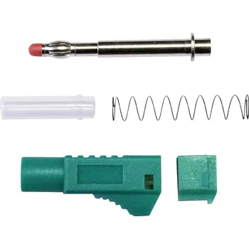 Audio kabel Mueller Electric BU-3261410-5 banánkový konektor, zelená