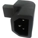 TRU COMPONENTS IEC13214-R síťový adaptér IEC C13 zásuvka 10 A - IEC zástrčka C14 10 A Počet kontaktů: 2 plus PE černá 1 ks