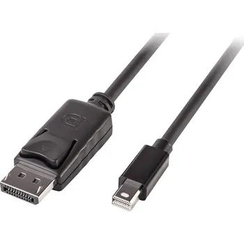 Audio kabel LINDY Mini-DisplayPort / DisplayPort kabelový adaptér Mini DisplayPort konektory, Konektor DisplayPort 2.00 m černá 41646 Kabel DisplayPort
