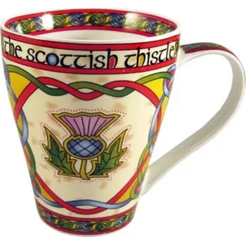 Porcelánový skotský hrnek, bodlák