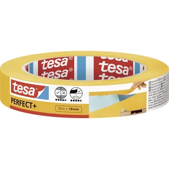 Izolační páska tesa Perfect plus 56536-00000-00 malířská krycí páska žlutá (d x š) 50 m x 19 mm 1 ks