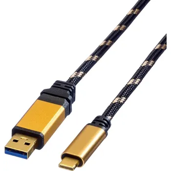 elektrický kabel Roline USB kabel USB 3.2 Gen1 USB-A zástrčka, USB-C ® zástrčka 1.00 m vícebarevná stíněný 11.02.9013