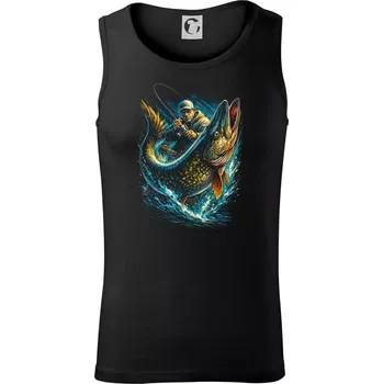 Pánské termoprádlo Rybář a obří ryba - Tílko pánské Core - 2XL ( Černá )