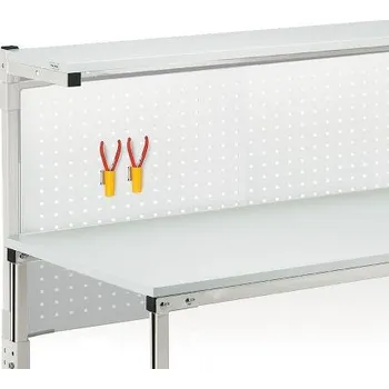 Dílenský stůl Příslušenství pracovního stolu, Perforovaný panel, Ocel, pro použití s: Pracovní stůl TPH718, Pracovní stůl TPH918