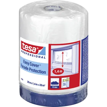 Izolační páska tesa 04498-00001-00 krycí fólie tesa Easy Cover® transparentní (d x š) 20 m x 1.4 m 1 ks