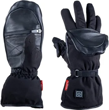 W-TEC Vyhřívané rukavice HEATflip 2v1 2x2000 mAh černá - XXS