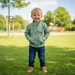 Chlapecká mikina Kugo ZM8845 zelená