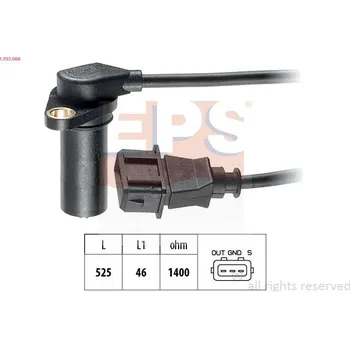 Autoelektrika Snímač, poloha vačkového hřídele EPS 1.953.068