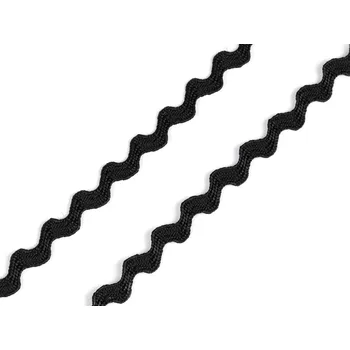 Hadovka - vlnovka šíře 3,5 mm, střední, 5 černá