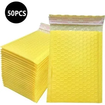 Obalový materiál Přepravní bublinková obálka 50ks 13x18 cm více barev žlutá