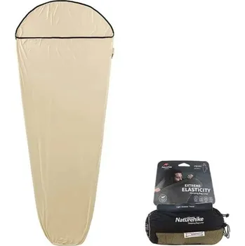 Spacák Spací pytel 200 x 80 cm, balení 9 x 1,9 cm, 80% polyester, 20% elastan, vhodný pro teploty >15°C béžova