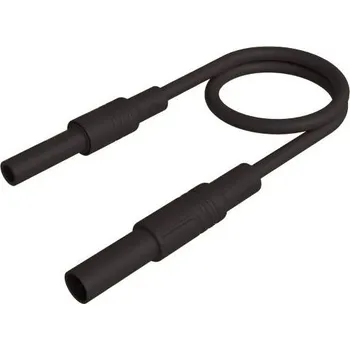 Měřicí kabel Hirschmann Test a Measurement MAL S GG-B 25/2,5 sw bezpečnostní měřicí kabely 4mm bezpečnostní zástrčka 4mm bezpečnostní zdířka 25 cm černá 1 ks