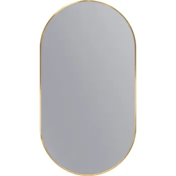 Zrcadlo Erga Oval, oválné zrcadlo 55x100cm, zlatý rám, ERG-V01-OVAL-5510-GD